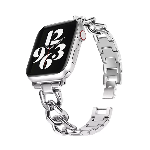 Apple Watch acél láncszíj ezüst színben Apple Watch-hoz
