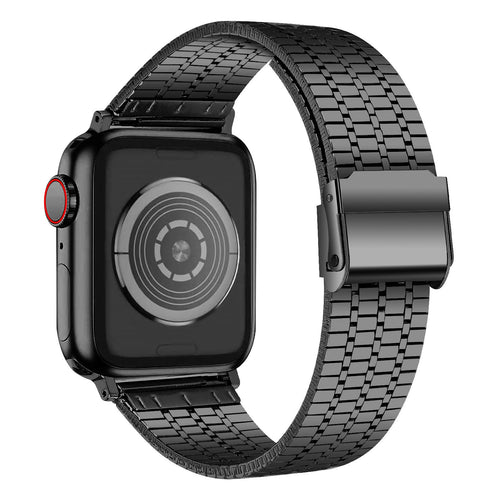 Apple Watch finom acél szíj fekete rozsdamentes acél karkötő
