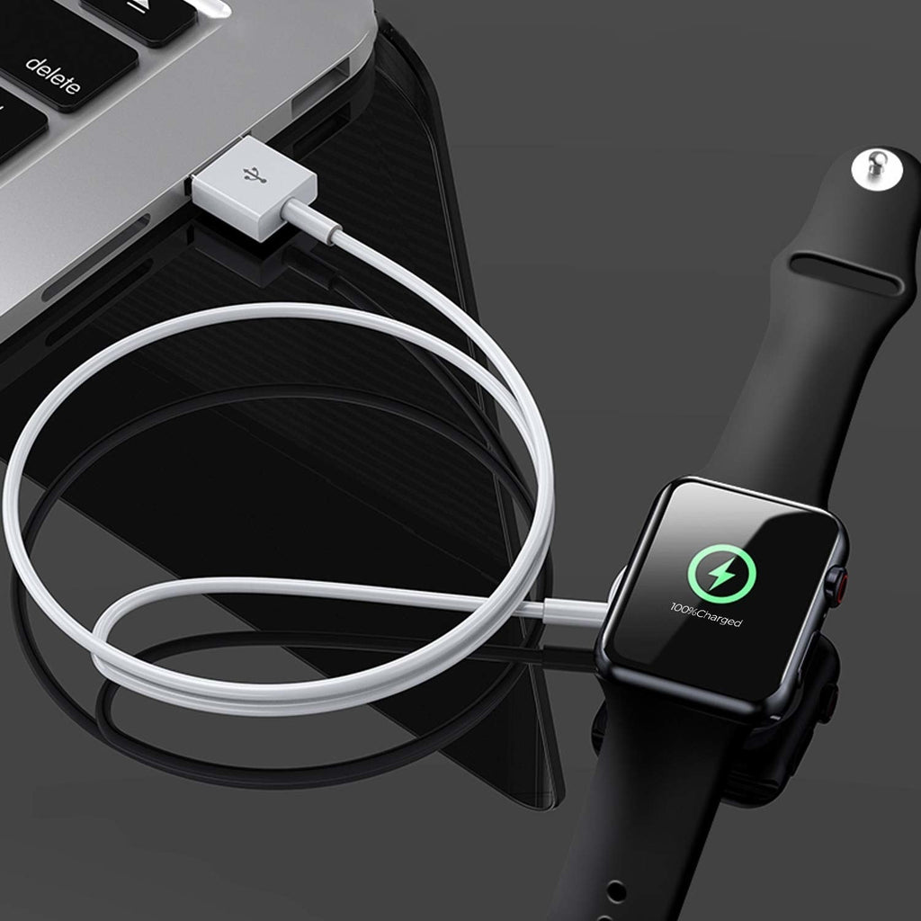Apple Watch-laddningskabel för USB-laddare och USB-portar