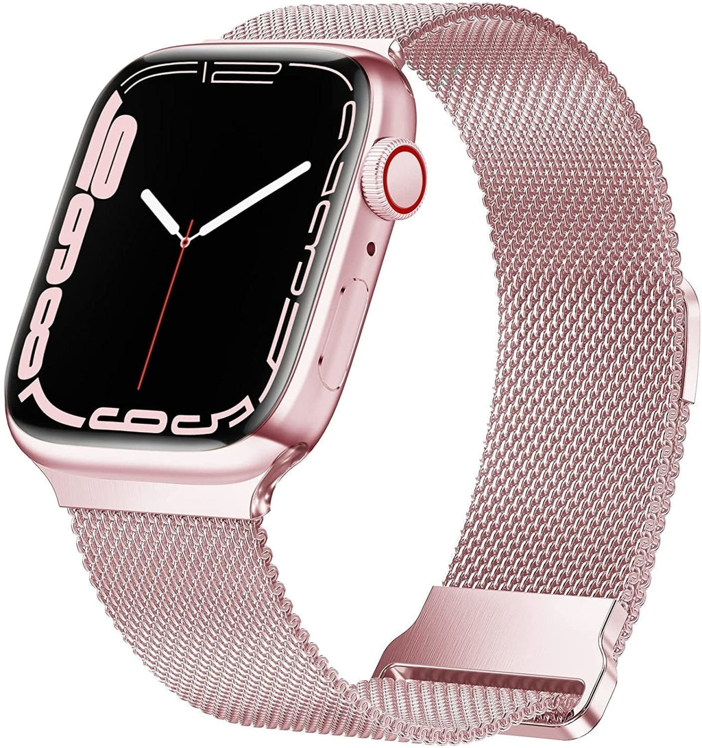 Apple Watch milánói szíj csattal rózsaszínben