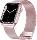 Apple Watch milánói szíj csattal rózsaszínben