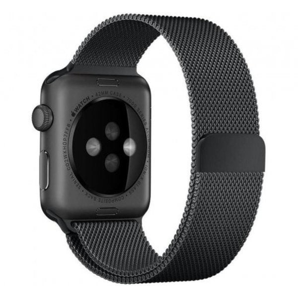 Klasszikus fekete milánói szíj Apple Watch Band Editionhoz