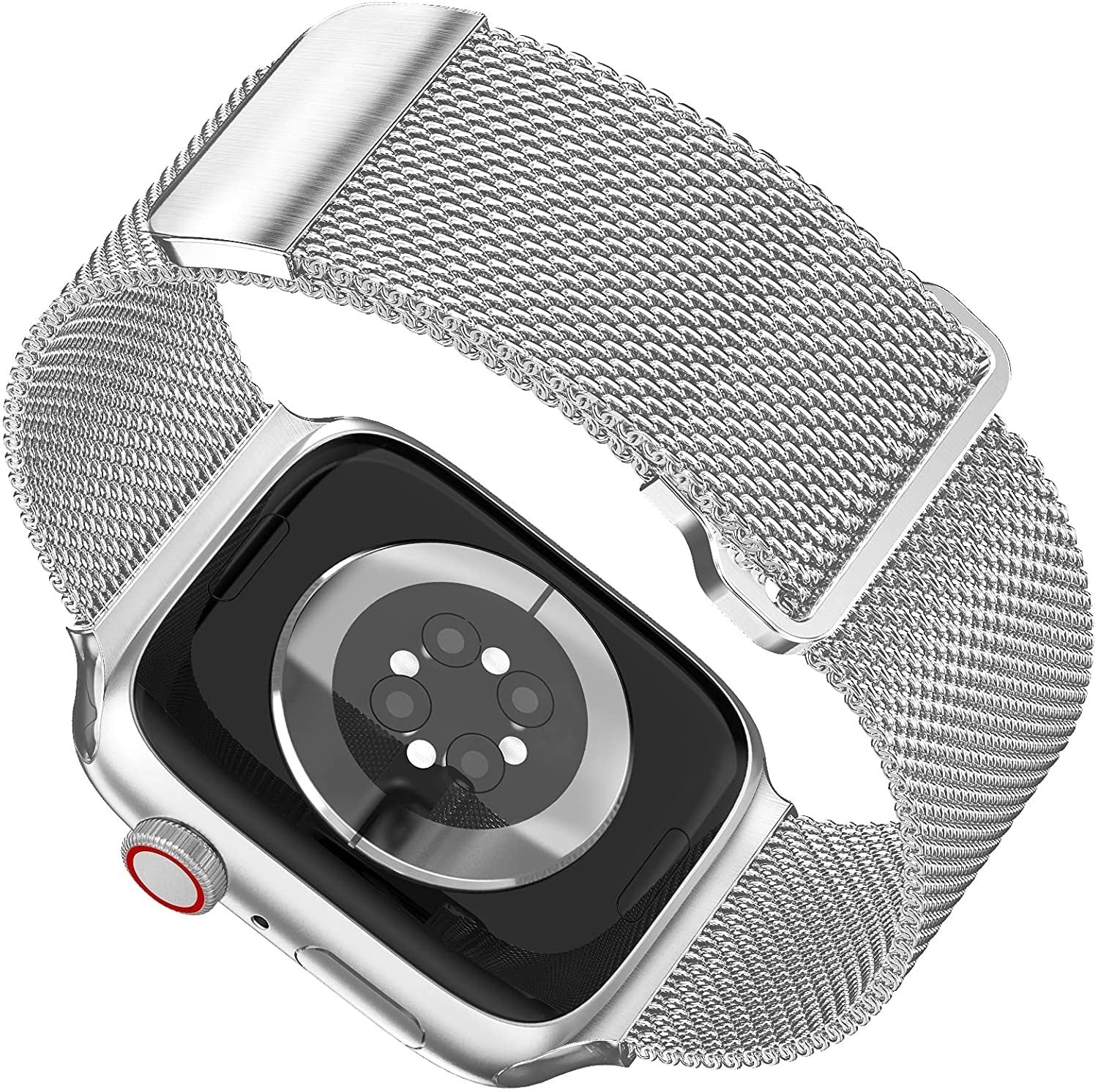 Apple Watch milánói szíj ezüst színű csattal
