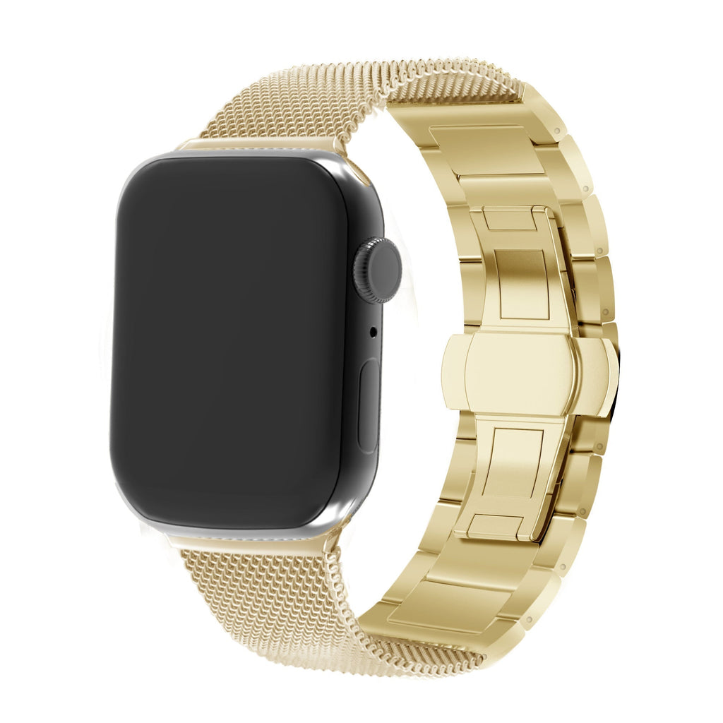 Apple Watch arany rozsdamentes acél milánói szíj prémium