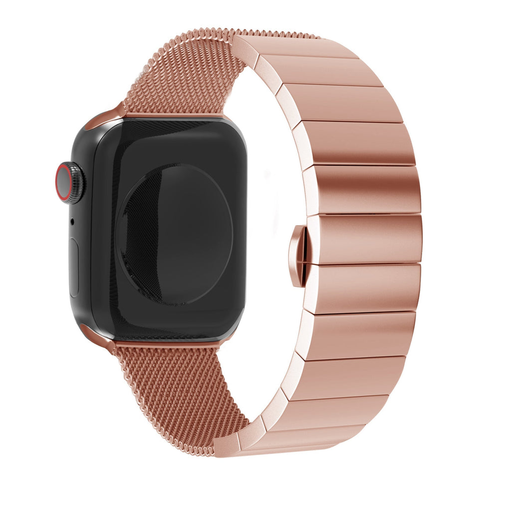 Apple Watch acél és milánói szíj rózsaarany kivitelben