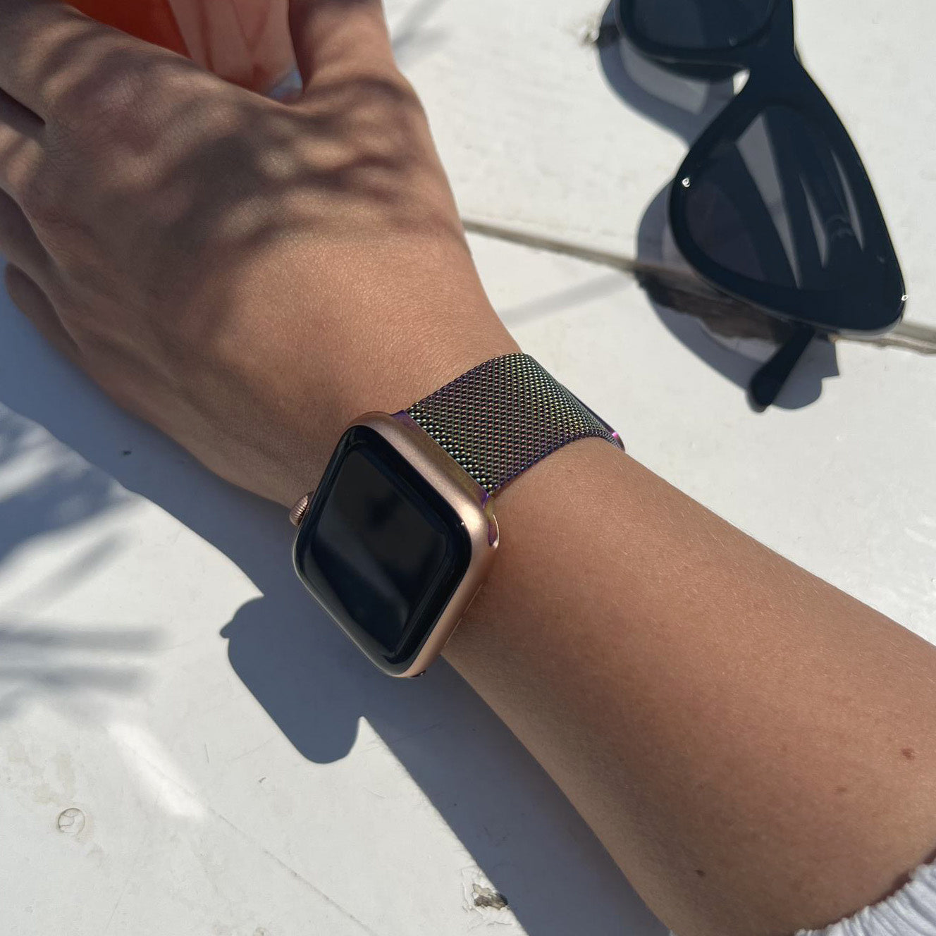 Apple Watch milánói szíj gyöngyházfényű kivitelben
