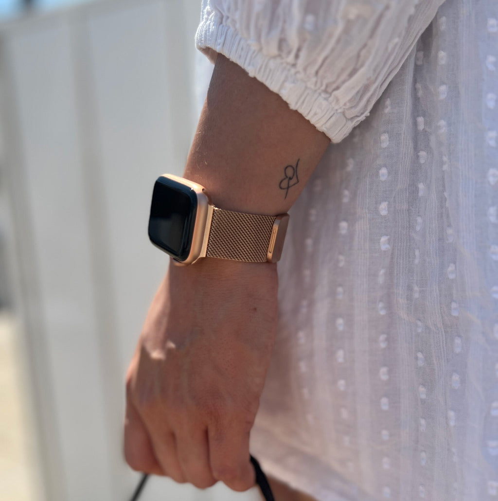Elegáns rózsaarany milánói szíj Huawei Watch Fithez