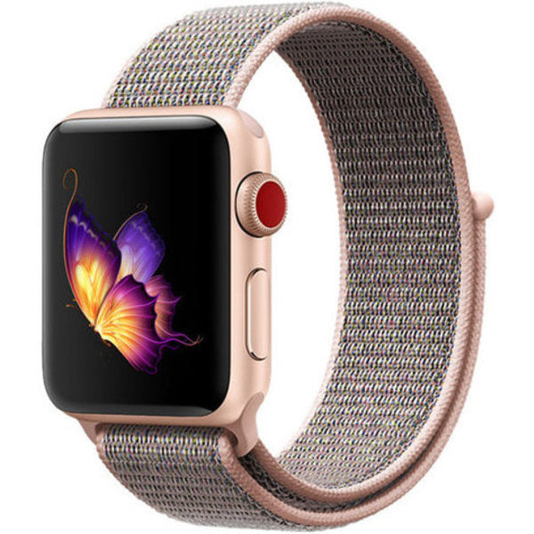 Apple Watch nylon szíj puha rózsaszín Apple Watch szíjhoz