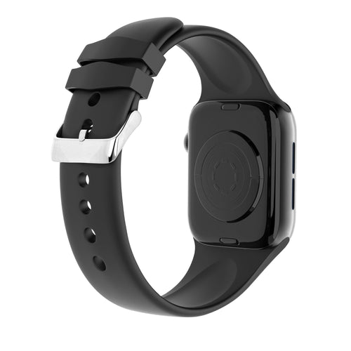 Apple Watch fekete szilikon szíj csattal Apple Watch-hoz