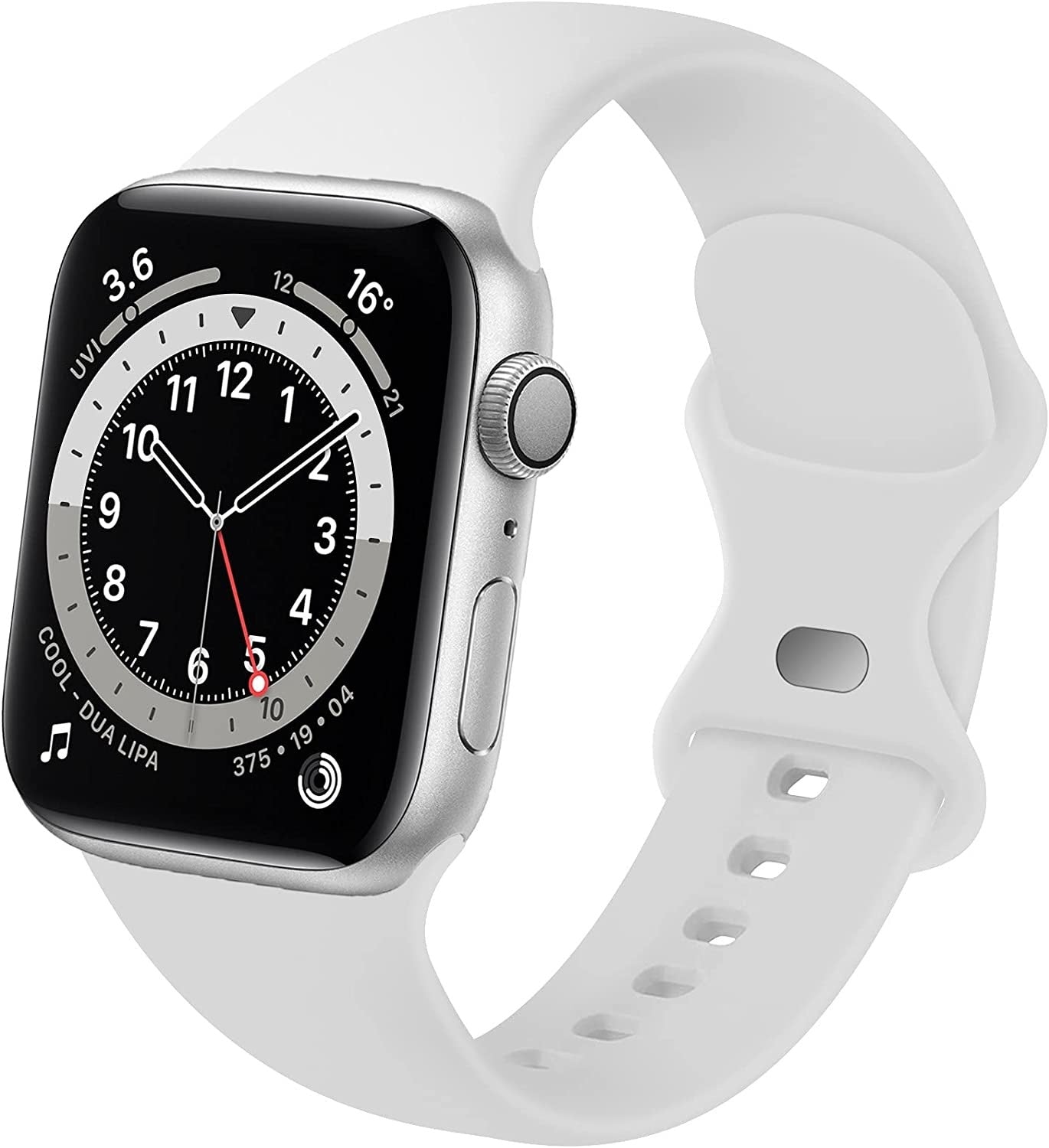 Apple Watch Classic szilikon szíj fehér pánt csere