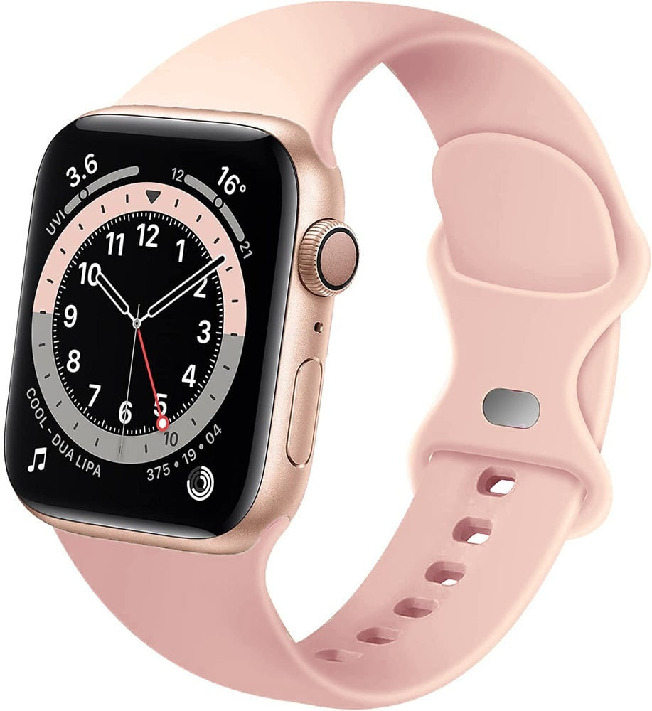 Apple Watch szilikon szíj antik rózsaszínben mindennapi viselethez