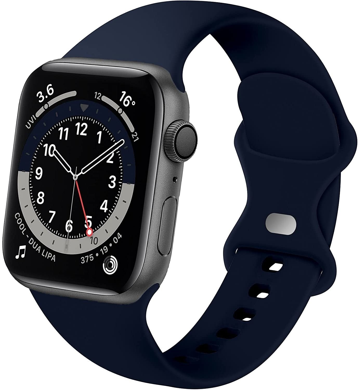 Apple Watch Classic szilikon szíj sötétkék színben