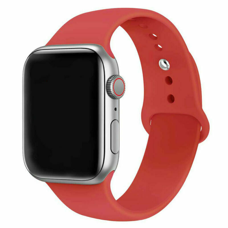 Apple Watch piros szilikon szíj cserepánt hivatalos
