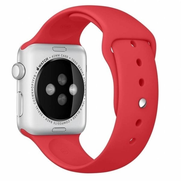 Apple Watch piros szilikon szíj cserepánt hivatalos