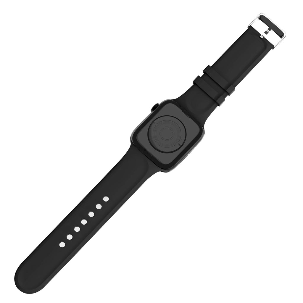 Apple Watch schwarzes Silikonarmband mit Schnalle für Apple Watch