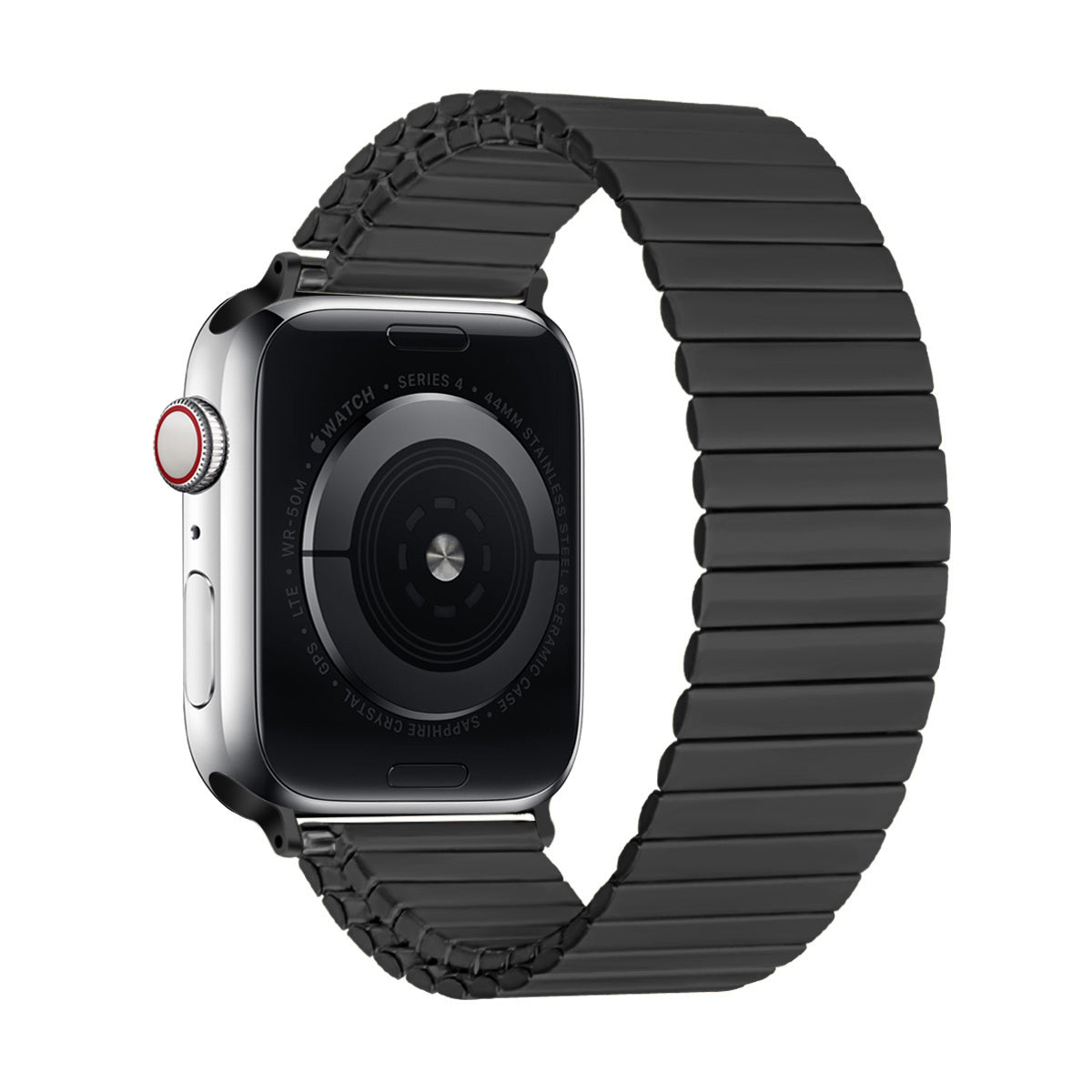Apple Watch fekete elasztikus acél szíj cserepánt