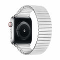 Apple Watch elasztikus rozsdamentes acél szíj ezüst színű szalag