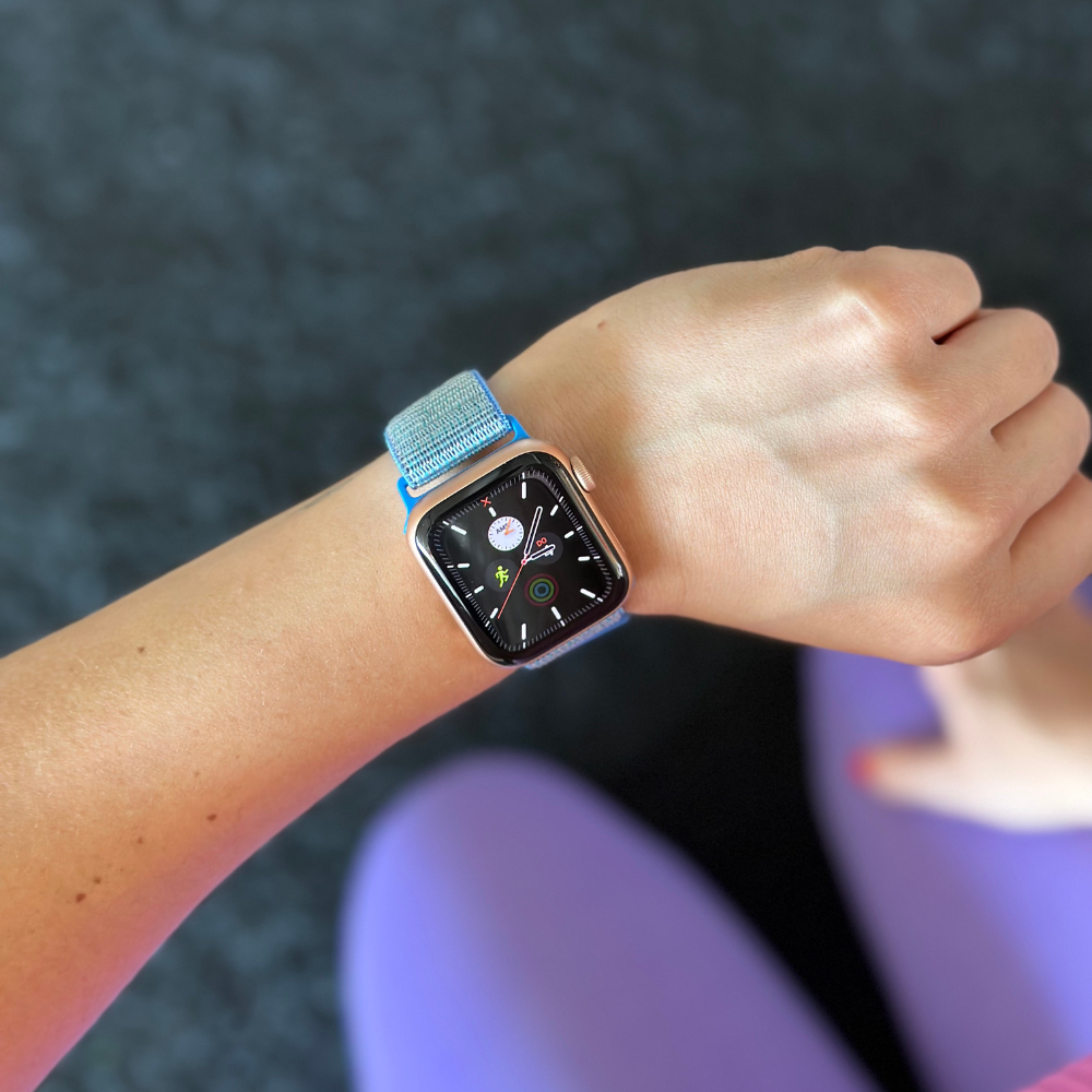 Kék nejlon szíj Apple Watch-hoz