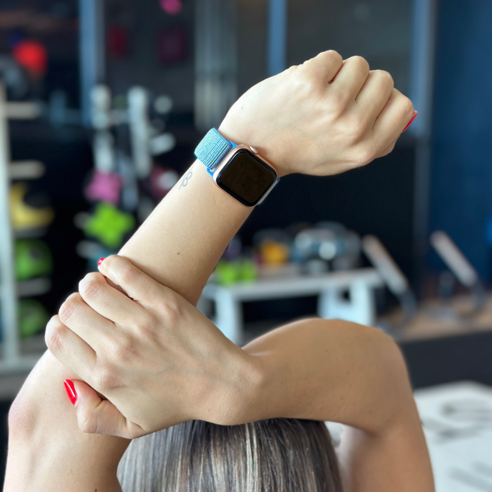 Kék nejlon szíj Apple Watch-hoz