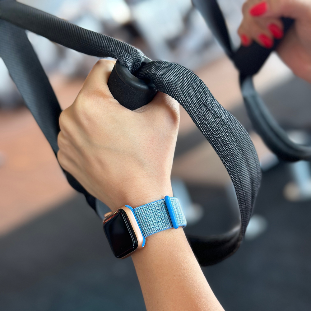 Kék nejlon szíj Apple Watch-hoz