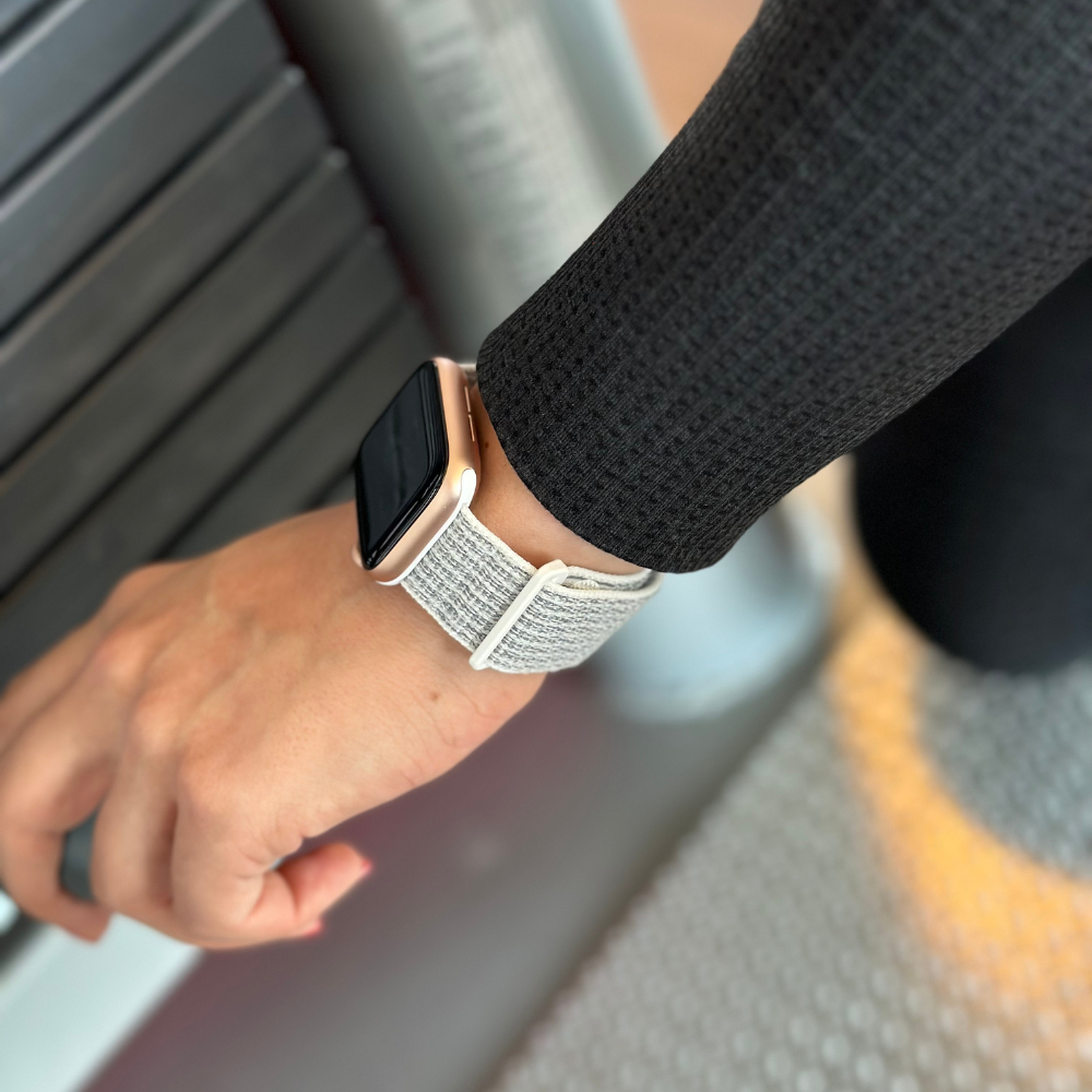 Apple Watch nylon szíj fehér színben Apple Watch-hoz