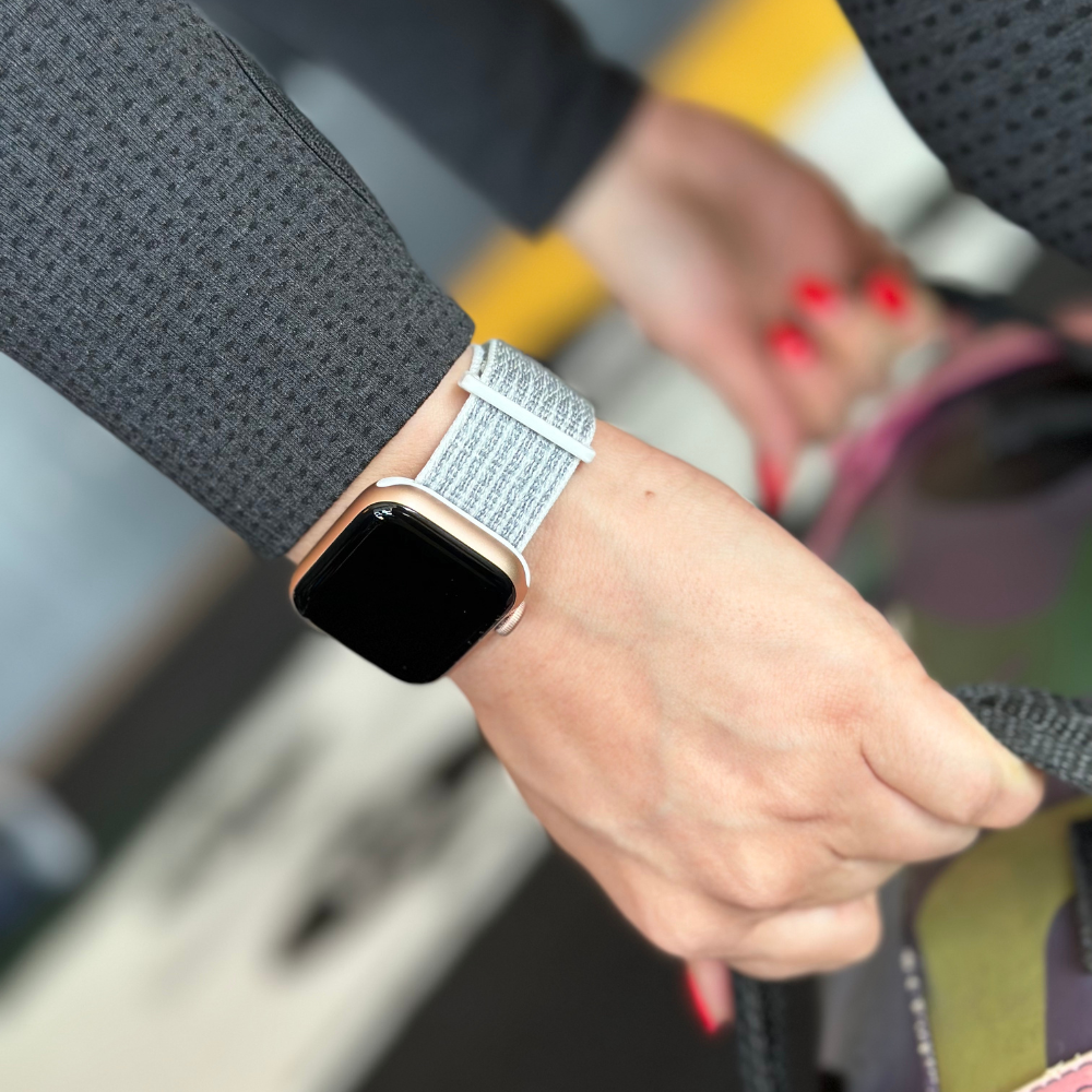 Apple Watch Nylon Loop Strap White Color Band For Apple Watch