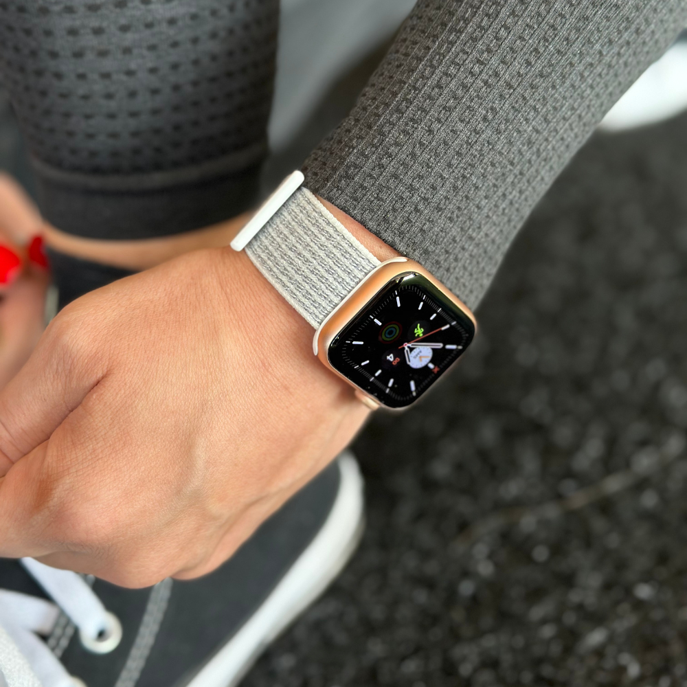 Apple Watch nylon szíj fehér színben Apple Watch-hoz