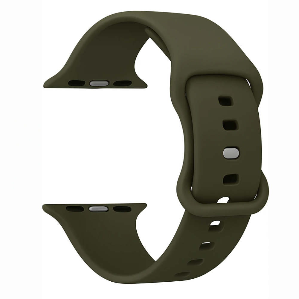 Apple Watch szilikon szíj klasszikus hadseregzöld változat