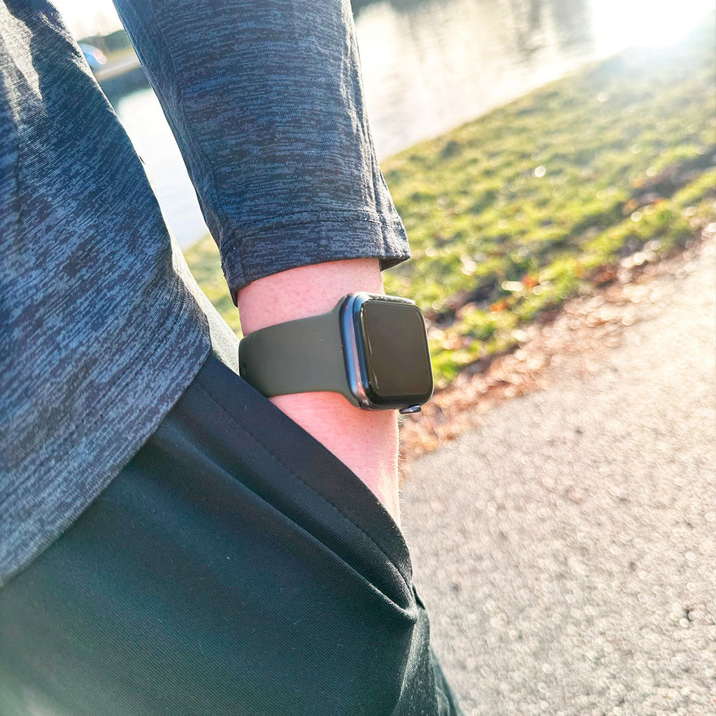 Apple Watch szilikon szíj klasszikus hadseregzöld változat
