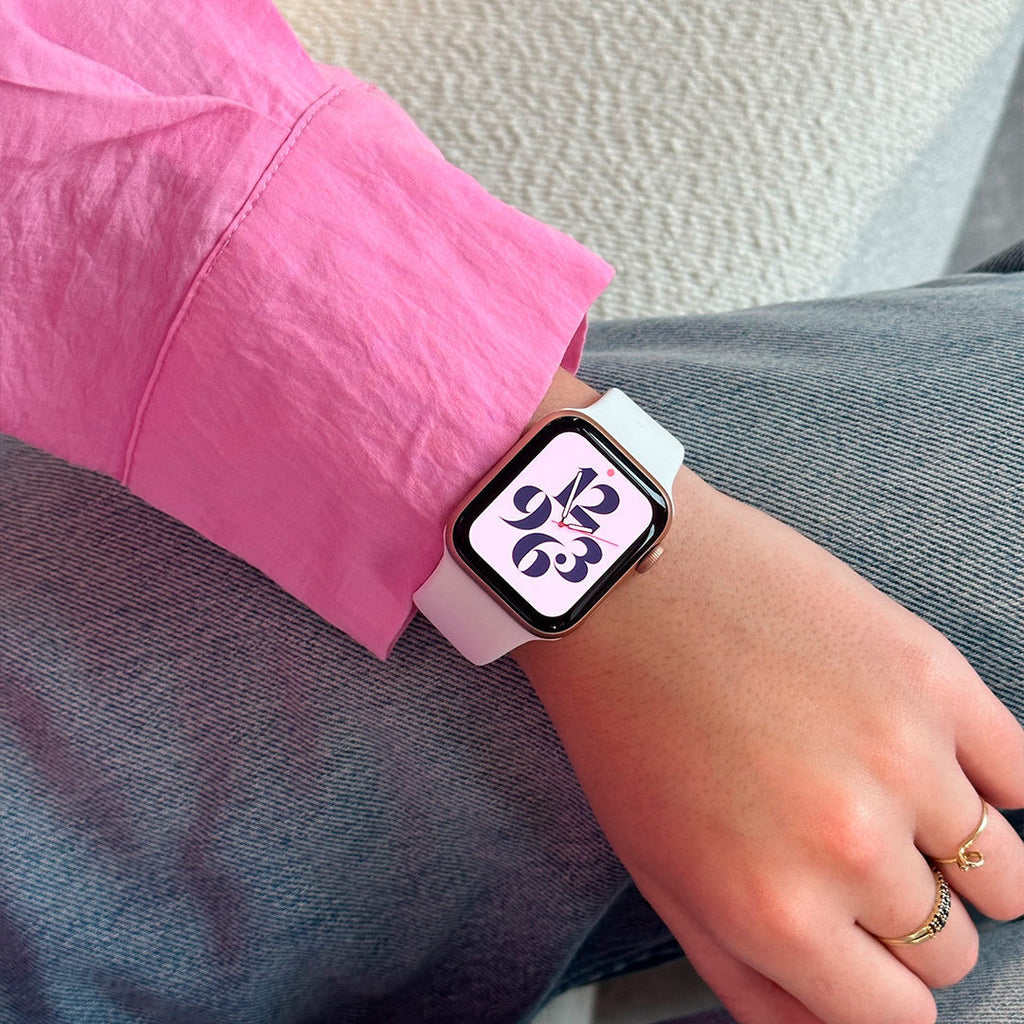 Apple Watch Classic szilikon szíj fehér pánt csere