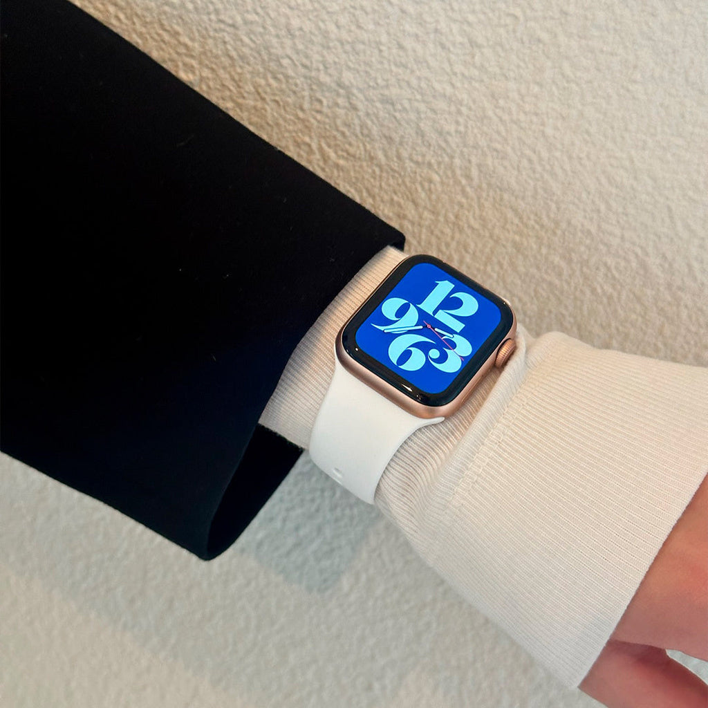 Apple Watch Classic szilikon szíj fehér pánt csere
