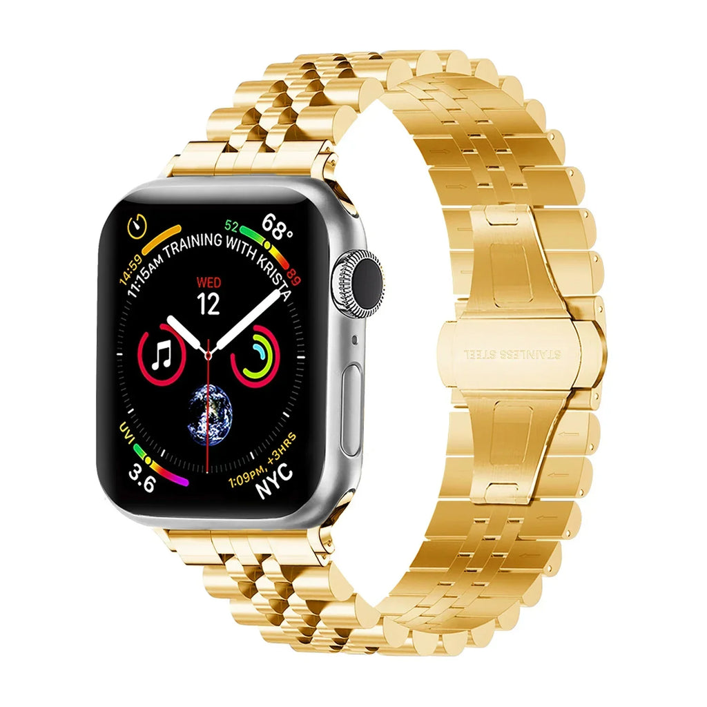Apple Watch Jubilee rozsdamentes acél szíj arany színű szalag