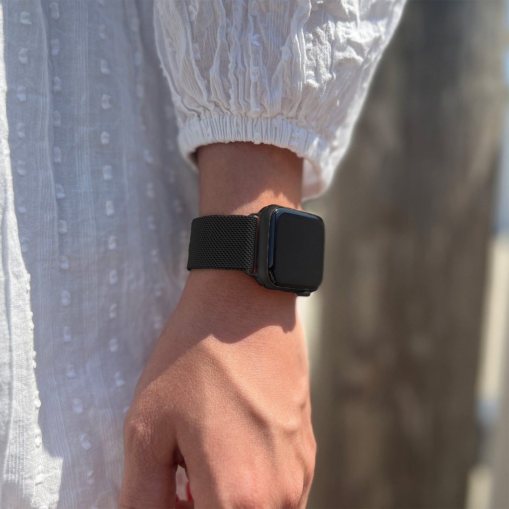 Klasszikus fekete milánói szíj Apple Watch Band Editionhoz