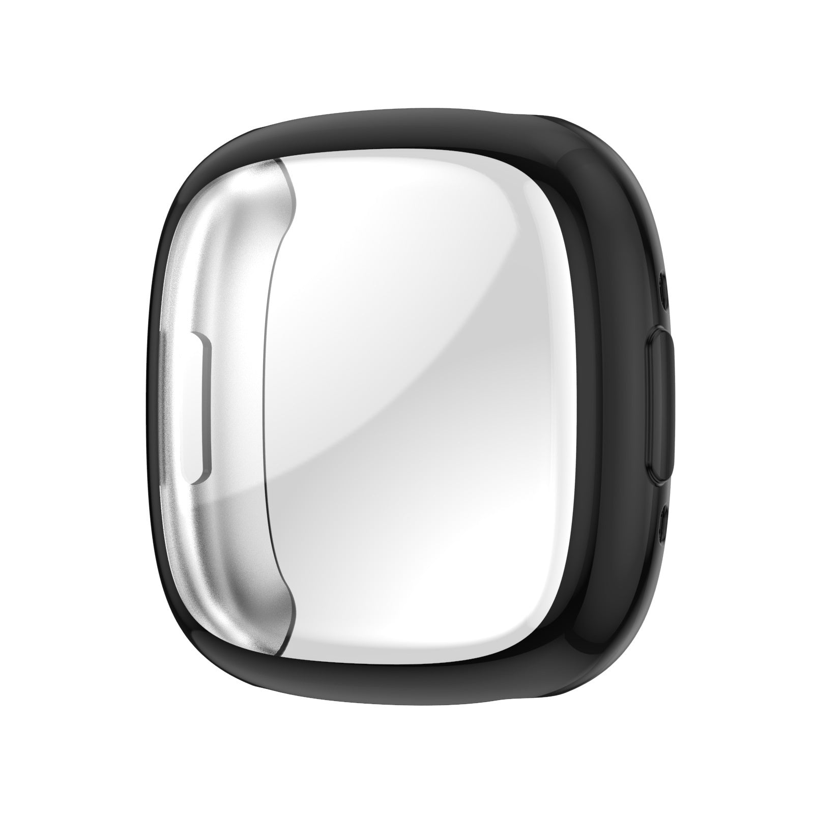 Fekete TPU tok Fitbit Versa 4 és Sense 2 kompatibilis