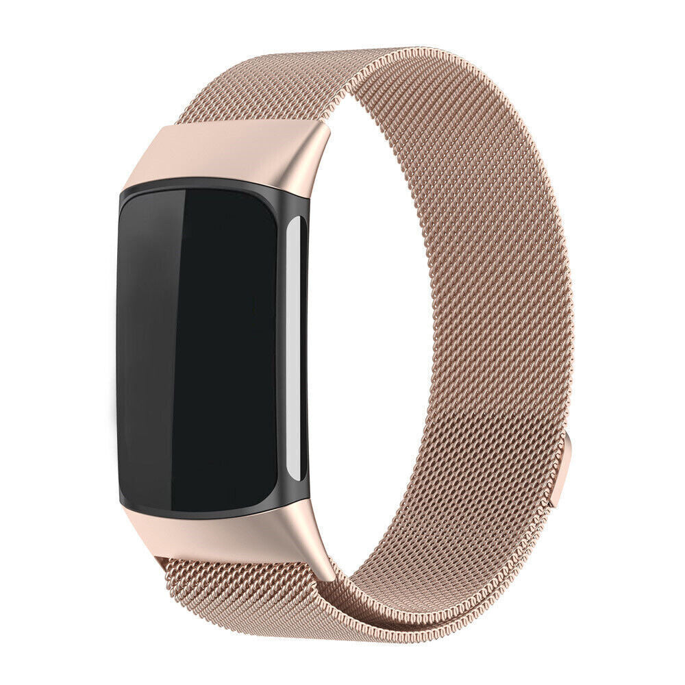 Fitbit Charge 6 シャンパンミラネーゼストラップ 一日中快適装着用