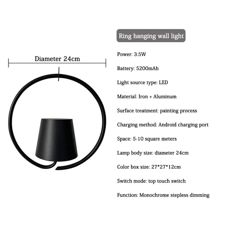LuxaNest Rechargeable LED Pendant Light for Indoor and Outdoor Patio Ambience