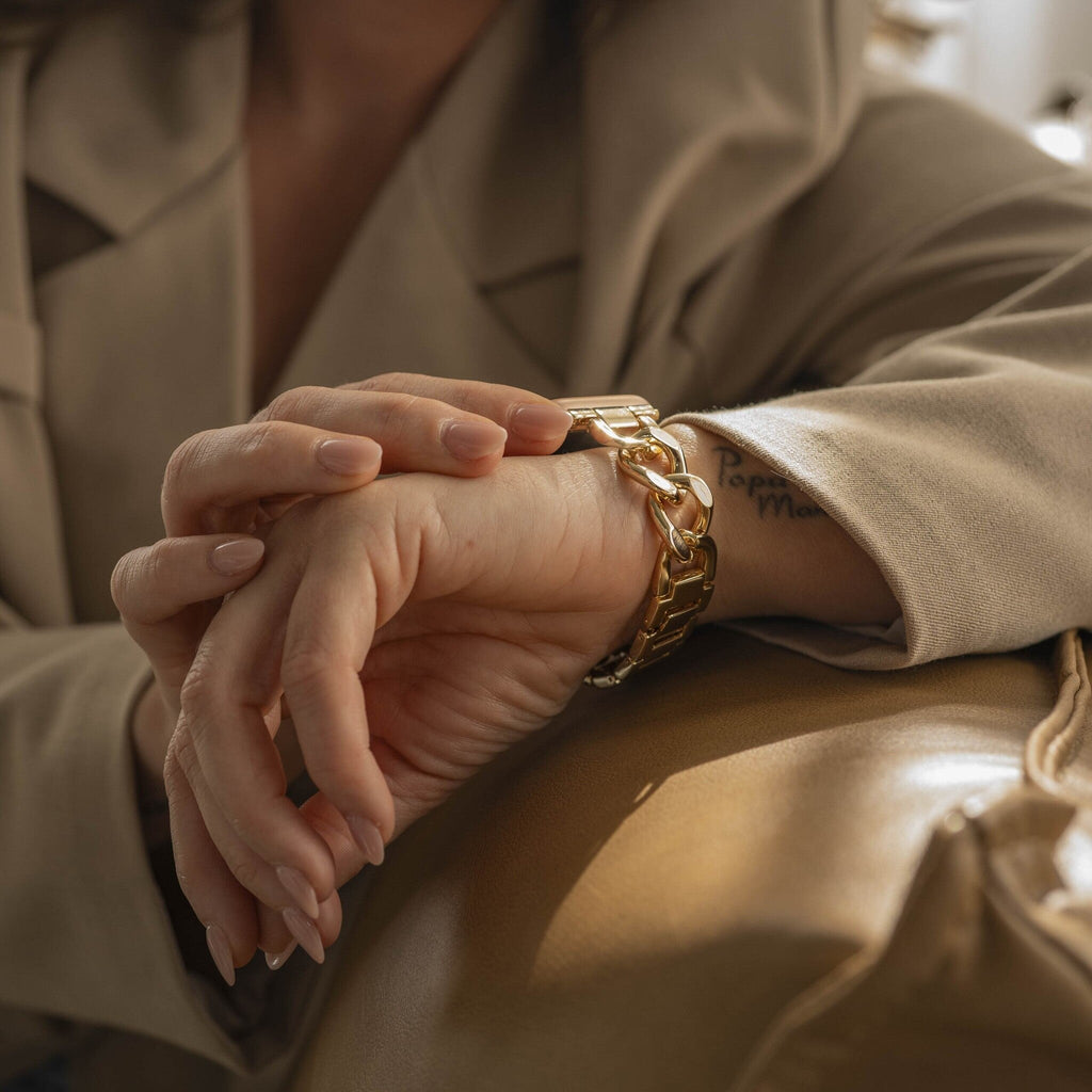 Apple Watch arany acéllánc szíj Apple Watch-hoz