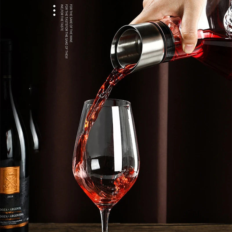 AeroAroma 1500 ml boros dekantáló légbefúvóval az intenzívebb aroma érdekében