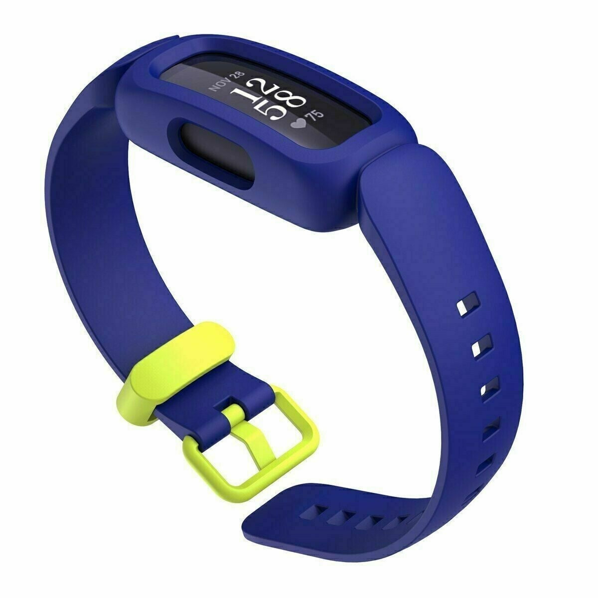 Fitbit Ace 3 シリコンストラップ ブルー＆イエロー 交換用