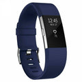 Sötétkék szilikon szíj Fitbit Charge 2 karpánthoz