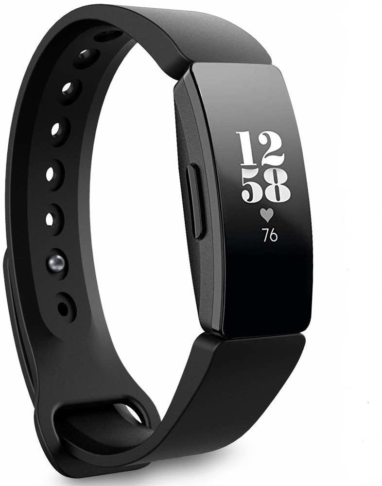 Fitbit Inspire szilikon szíj fekete cserepánt