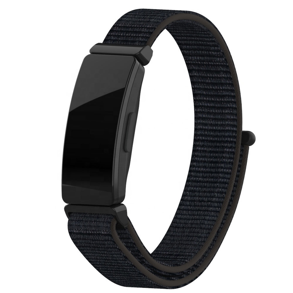 Fitbit Inspire fekete nylon szíj, kompatibilis az Inspire HR és Inspire 2 modellekkel