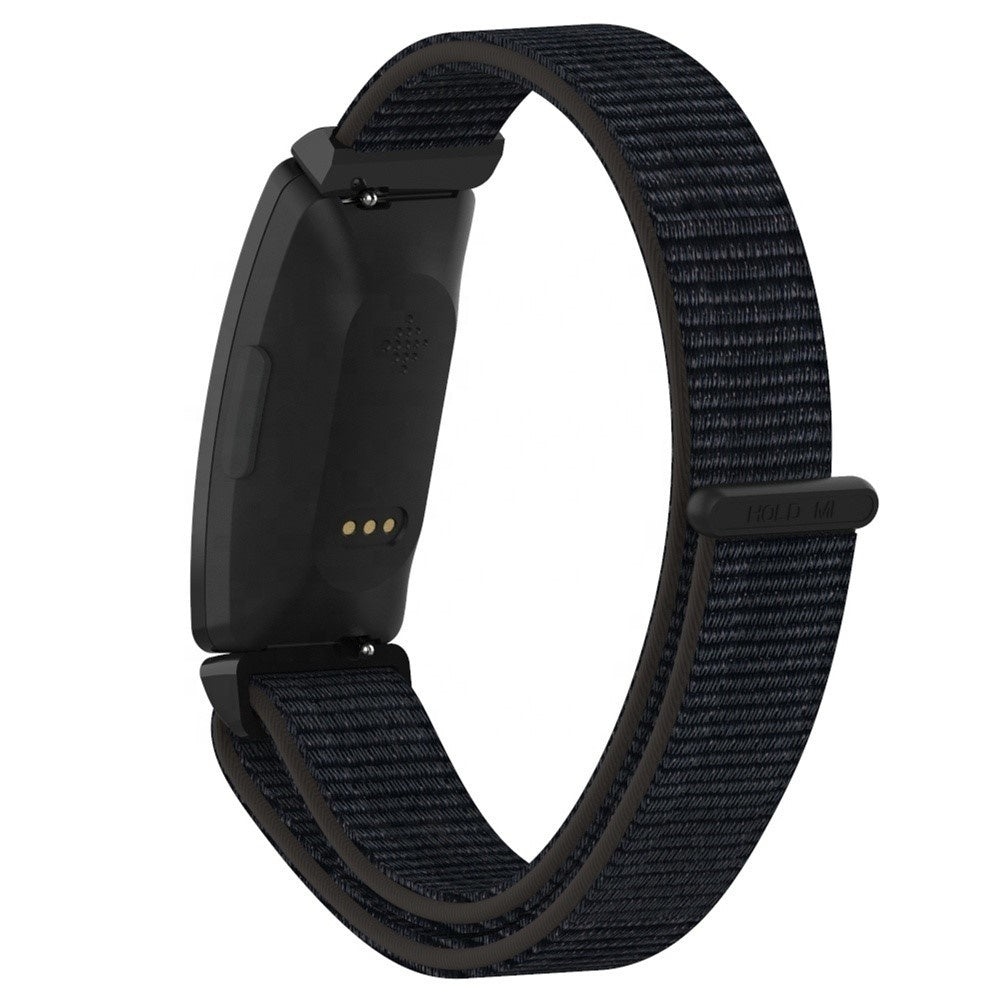 Fitbit Inspire fekete nylon szíj, kompatibilis az Inspire HR és Inspire 2 modellekkel