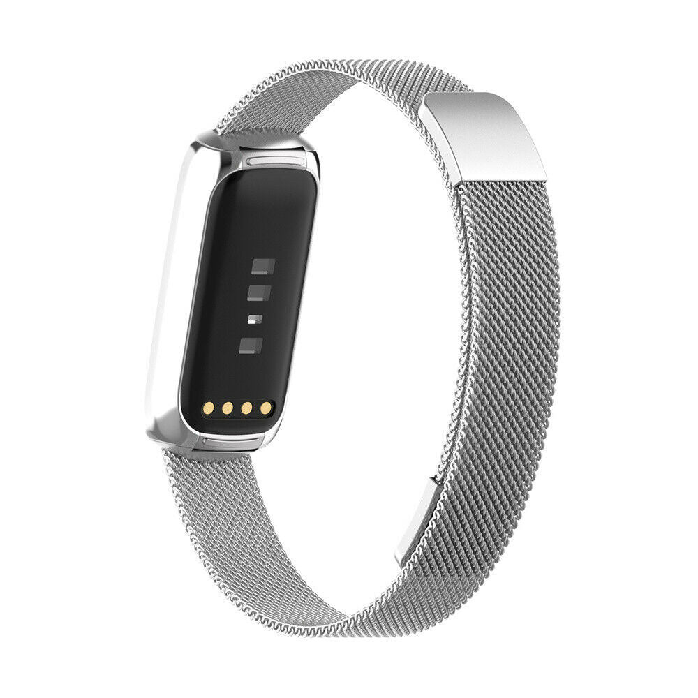 Fitbit Luxe ezüst Milanese szíj Fitbit Luxe óraszíjhoz