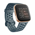 Lélegző szíj Fitbit Versa és Versa 2-höz, szürke-kék