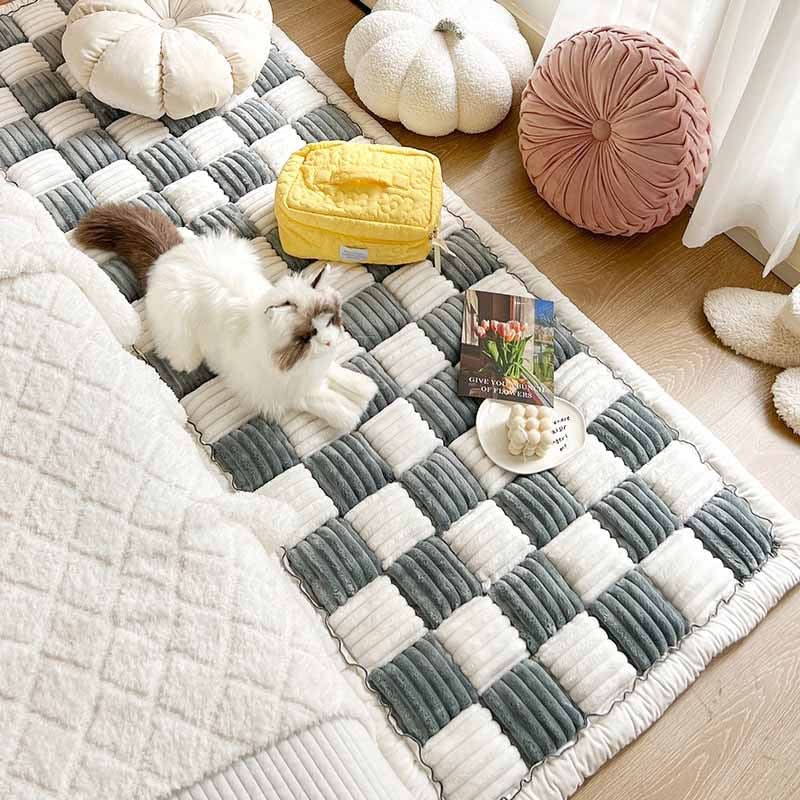 CozyPaw ペット用ブランケット 家具保護と滑り止め付き