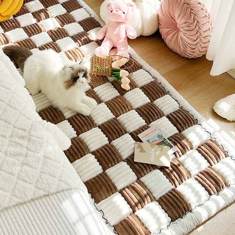 CozyPaw ペット用ブランケット 家具保護と滑り止め付き