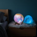 LumaNova Moon Lamp 3D Printed Lunar Light With 16 Colors Wooden Stand And Remote