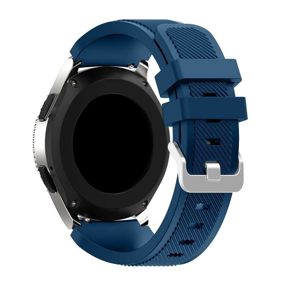 Sötétkék Samsung Galaxy Watch 46 mm szilikon szíj