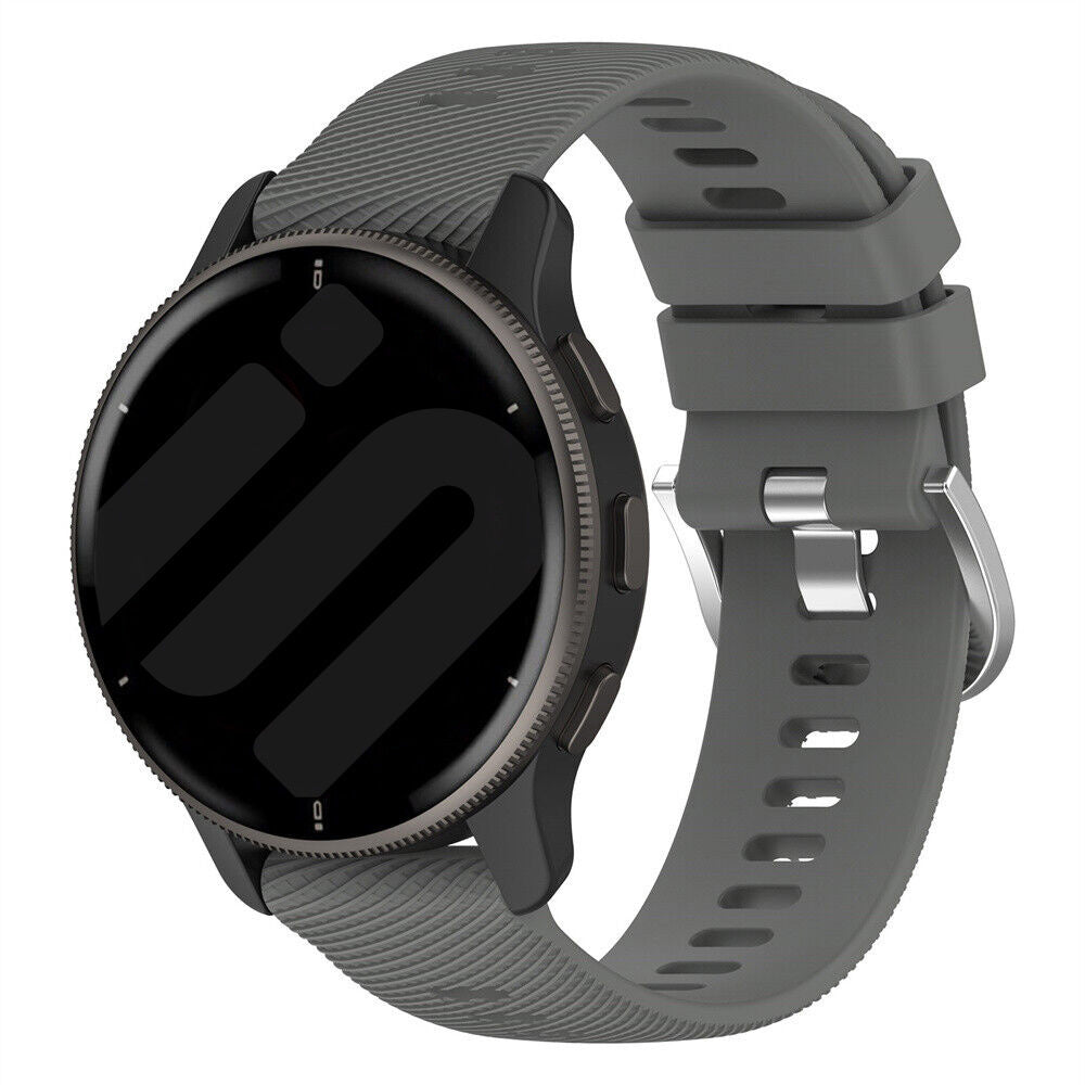 Garmin Forerunner 245 szilikon szíj sötétszürke cserepánt